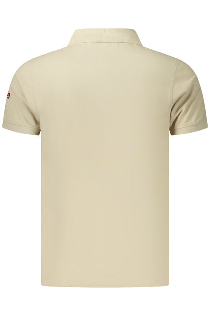 NORWEGEN 1963 HERREN-POLOSHIRT MIT KURZEN ÄRMELN, BEIGE