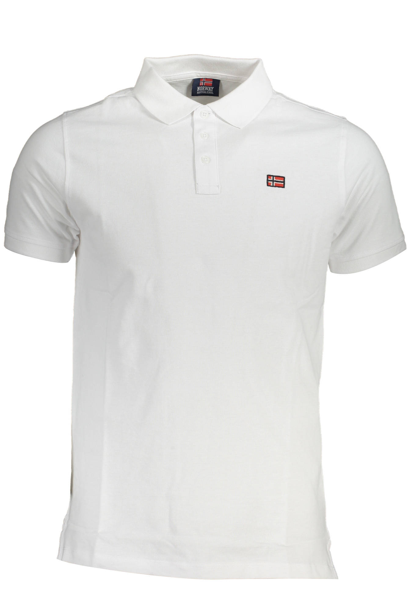 NORWEGEN 1963 HERREN KURZARM-POLO WEISS