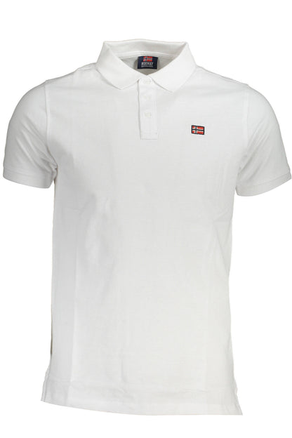 NORWEGEN 1963 HERREN KURZARM-POLO WEISS
