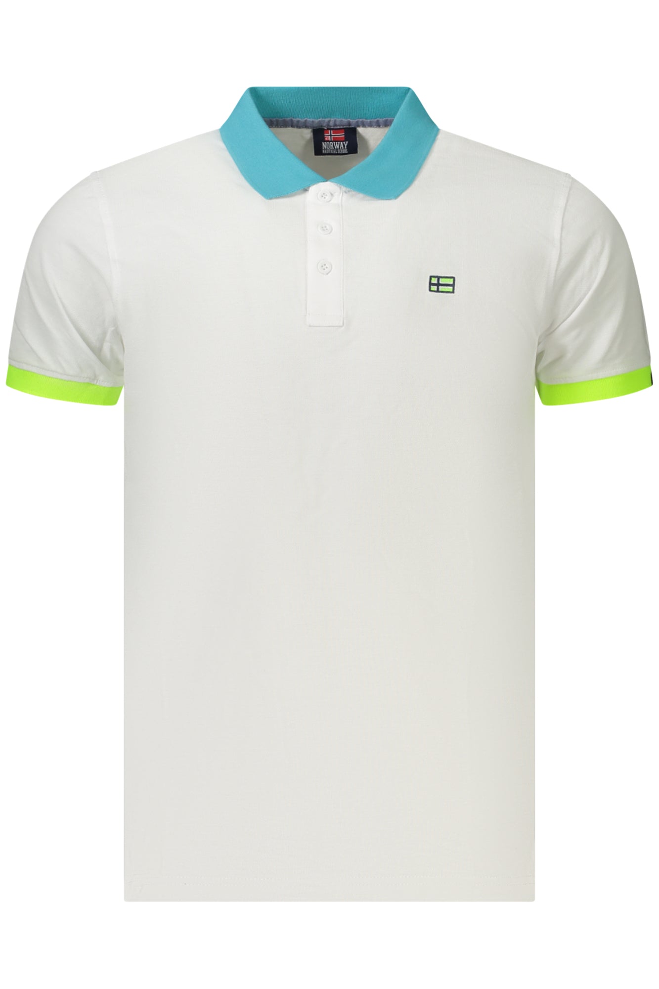 NORWEGEN 1963 HERREN KURZARM POLOSHIRT WEISS