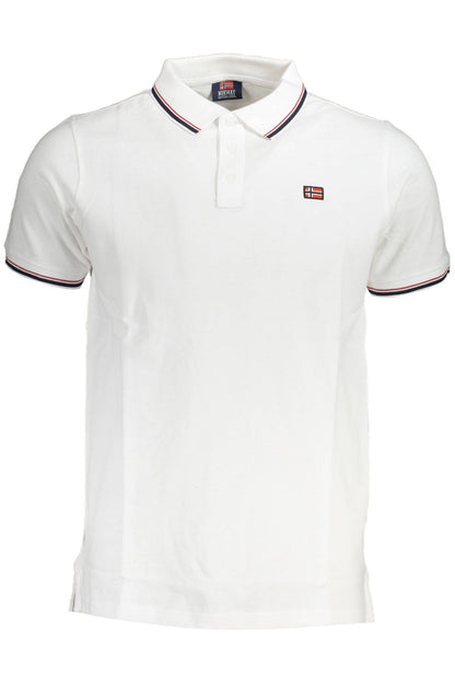 NORWEGEN 1963 HERREN KURZARM-POLO WEISS
