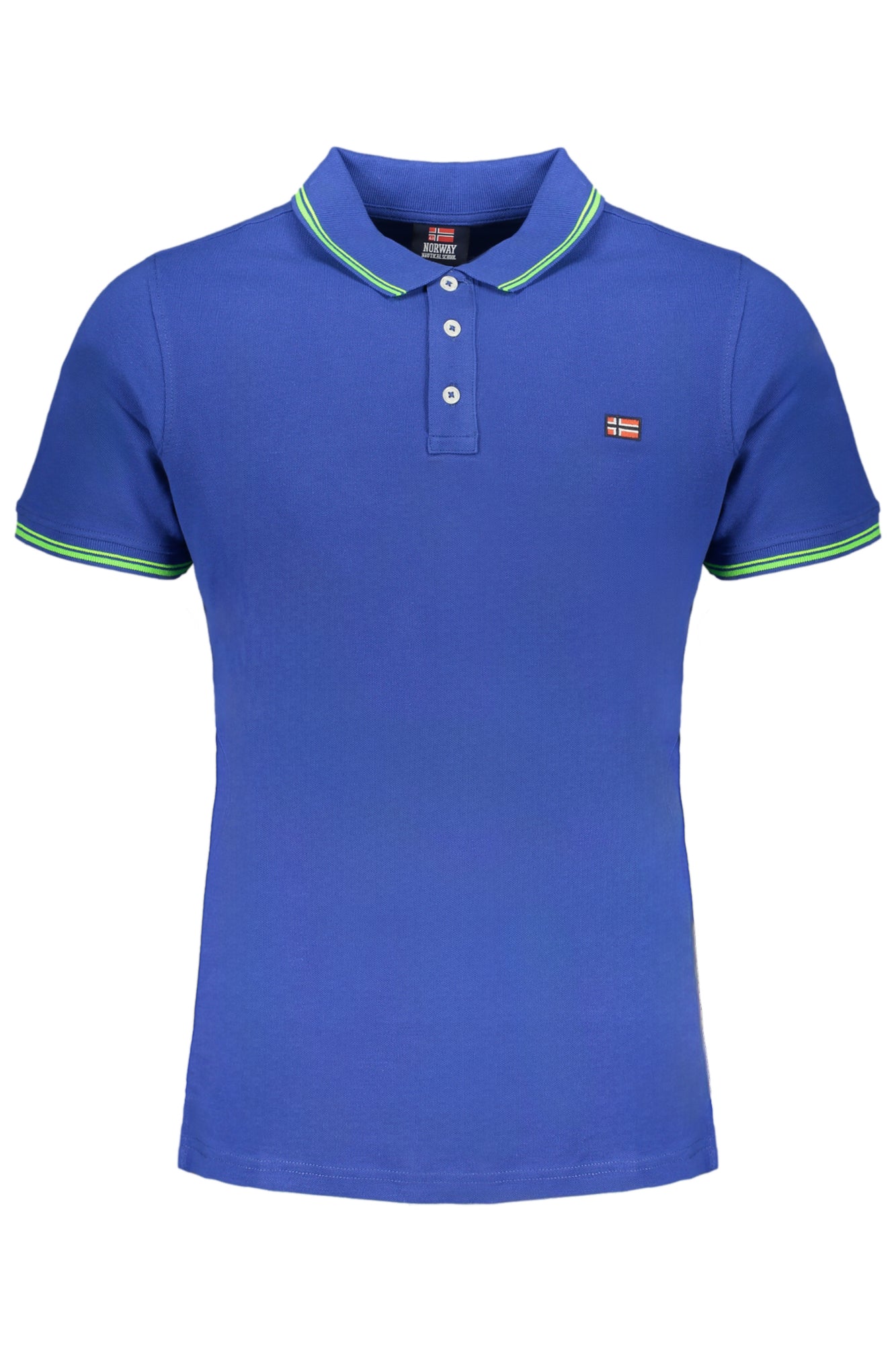 NORWEGEN 1963 BLAUES KURZARM-POLOSHIRT FÜR HERREN