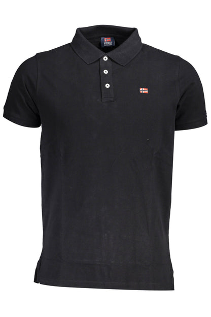 NORWEGEN 1963 HERREN KURZARM-POLOSHIRT SCHWARZ
