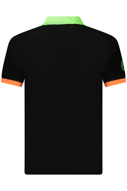 NORWEGEN 1963 HERREN-POLOSHIRT MIT KURZEN ÄRMELN, SCHWARZ