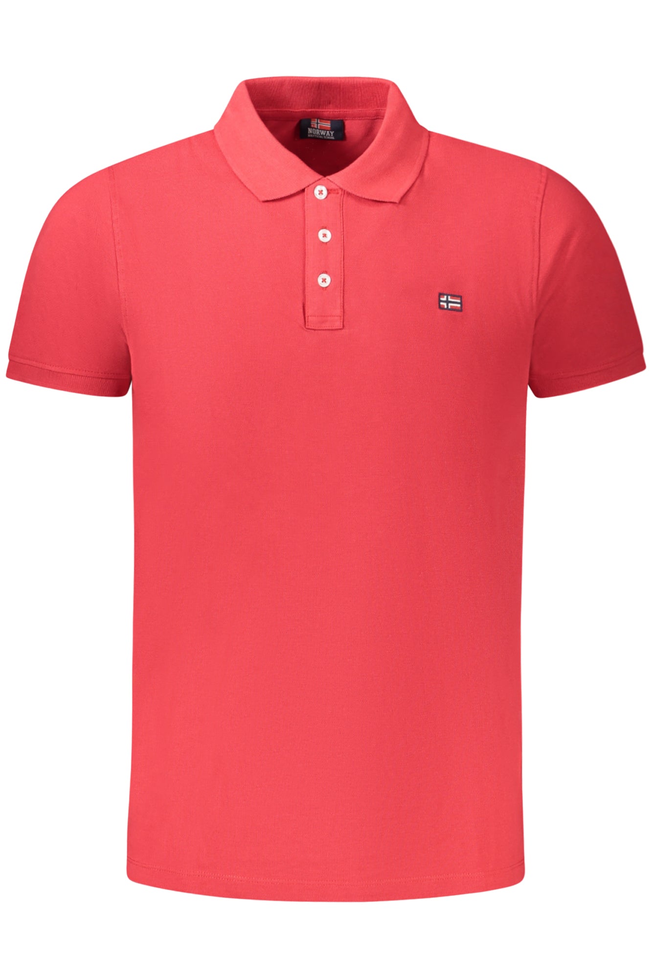 NORWEGEN 1963 HERREN KURZARM POLOSHIRT ROT