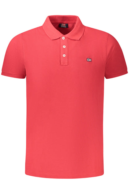 NORWEGEN 1963 HERREN KURZARM POLOSHIRT ROT