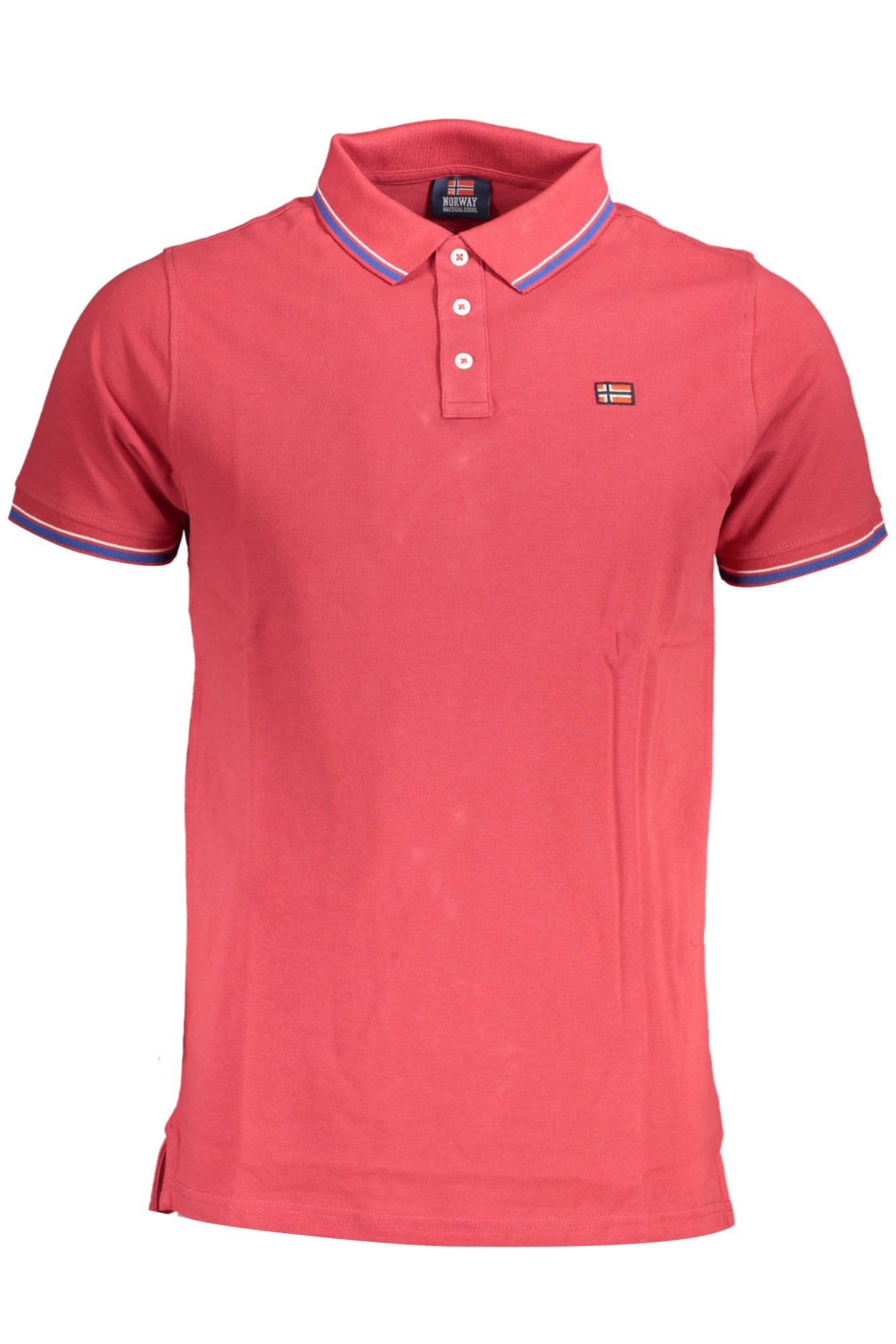 NORWEGEN 1963 HERREN KURZARM POLOSHIRT ROT