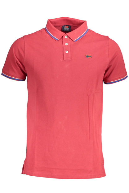 NORWEGEN 1963 HERREN KURZARM POLOSHIRT ROT