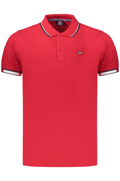 NORWEGEN 1963 HERREN-POLOSHIRT MIT KURZEN ÄRMELN, ROT
