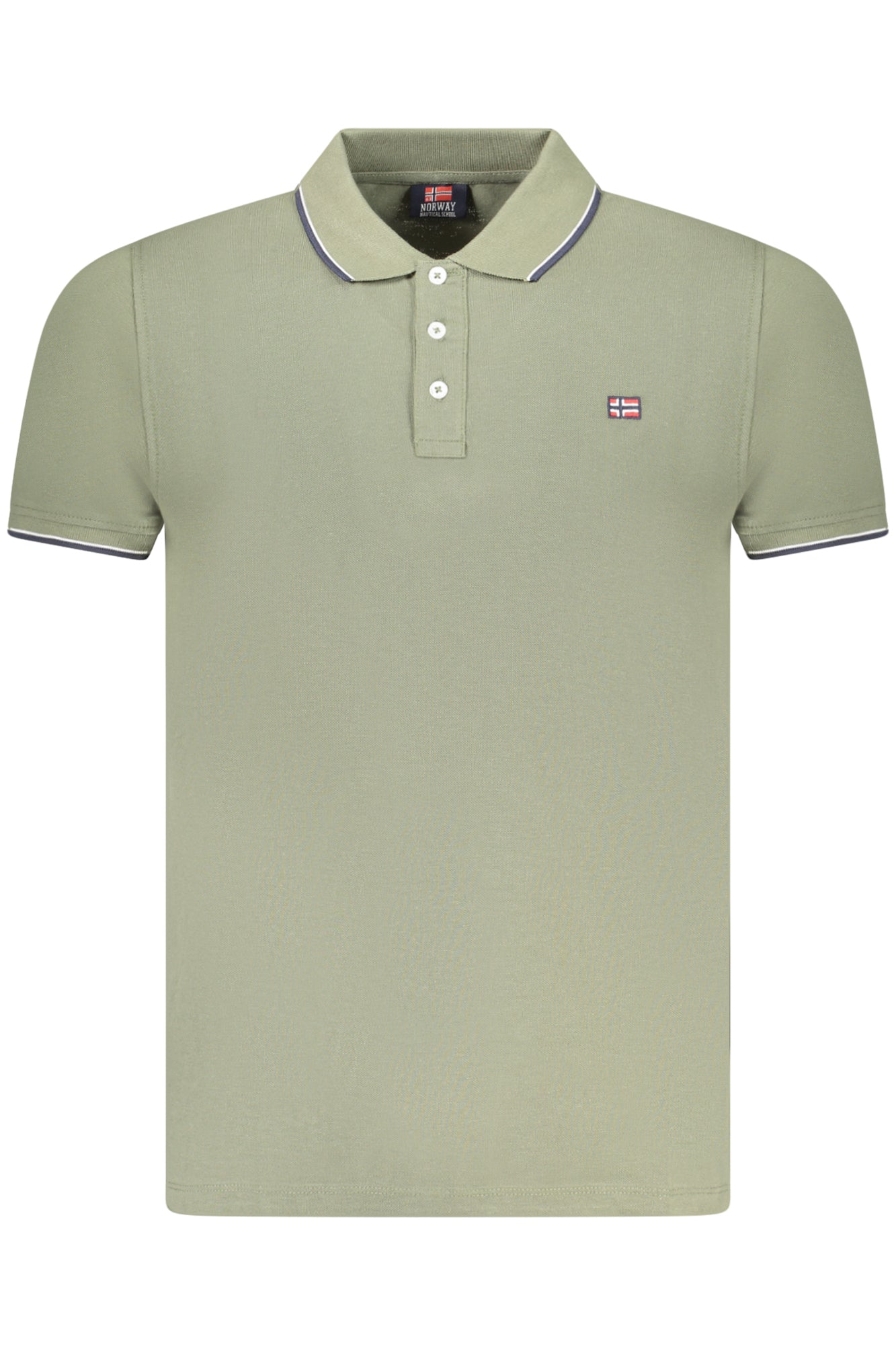 NORWEGEN 1963 HERREN KURZARM-POLO GRÜN