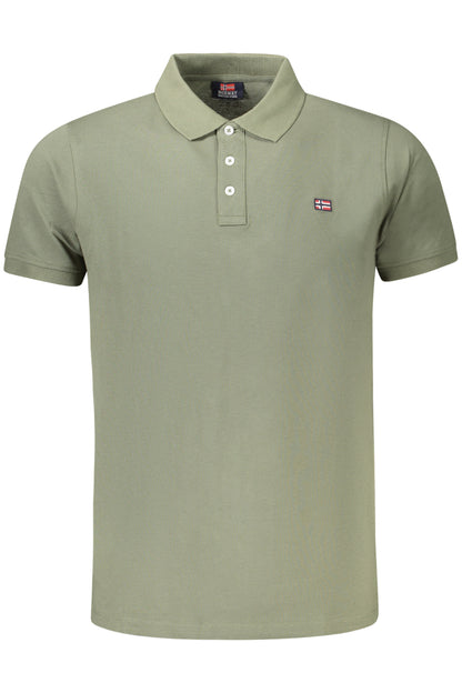 NORWAY 1963 HERREN KURZARM POLO GRÜN
