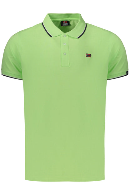 NORWEGEN 1963 HERREN-POLOSHIRT MIT KURZEN ÄRMELN, GRÜN