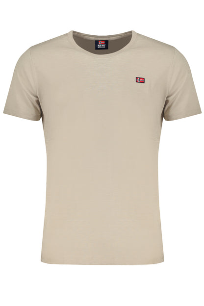 NORWEGEN 1963 BEIGES KURZARM-T-SHIRT FÜR HERREN