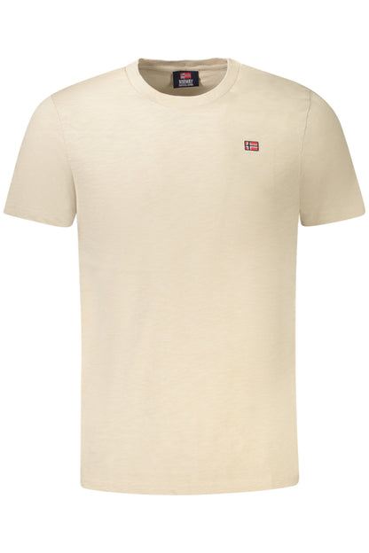 NORWEGEN 1963 HERREN KURZARM T-SHIRT BEIGE