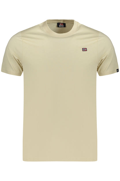 NORWEGEN 1963 HERREN-KURZARM-T-SHIRT BEIGE