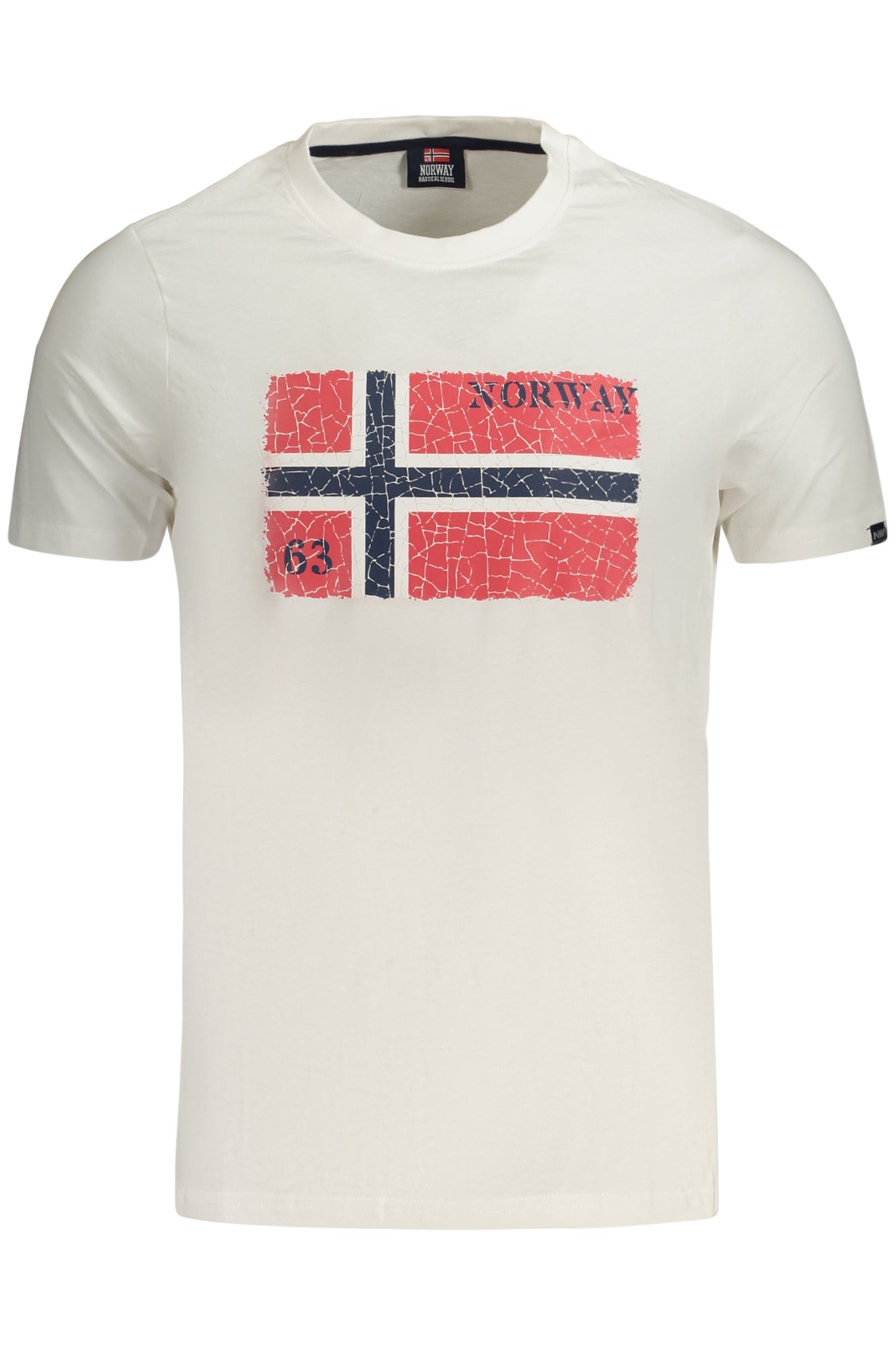 NORWEGEN 1963 HERREN KURZARM-T-SHIRT WEISS
