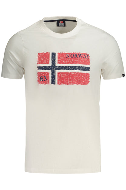 NORWEGEN 1963 HERREN KURZARM-T-SHIRT WEISS