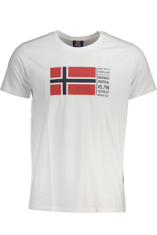 NORWEGEN 1963 WEISSES KURZÄRMELIGES HERREN-T-SHIRT