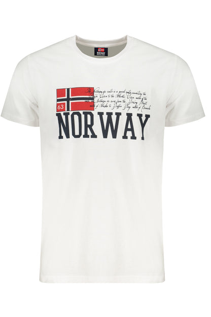 NORWEGEN 1963 WEISSES KURZARM-T-SHIRT FÜR HERREN