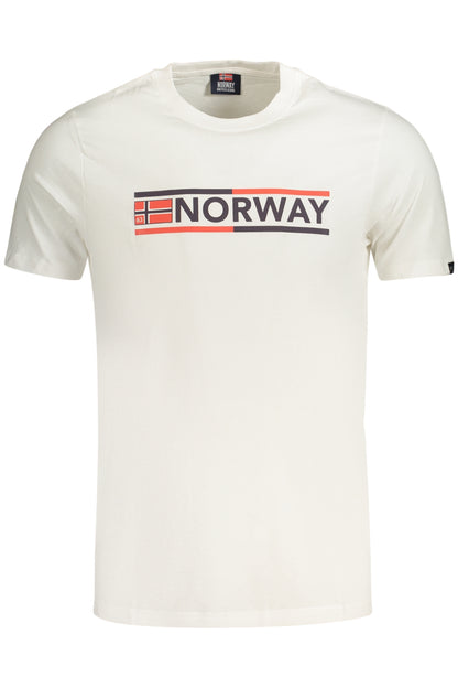 NORWEGEN 1963 HERREN KURZARM-T-SHIRT WEISS