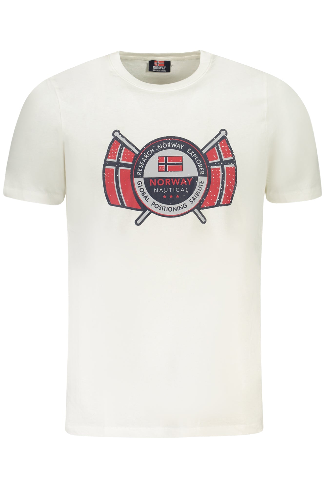 NORWEGEN 1963 HERREN KURZARM T-SHIRT WEISS