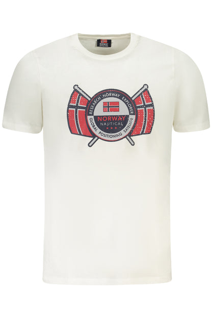NORWEGEN 1963 HERREN KURZARM T-SHIRT WEISS