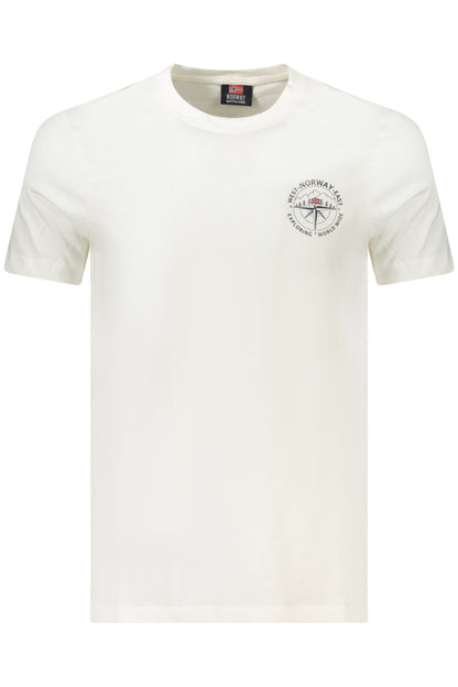 NORWEGEN 1963 HERREN KURZARM T-SHIRT WEISS