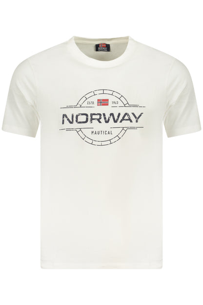 NORWEGEN 1963 HERREN KURZARM T-SHIRT WEISS