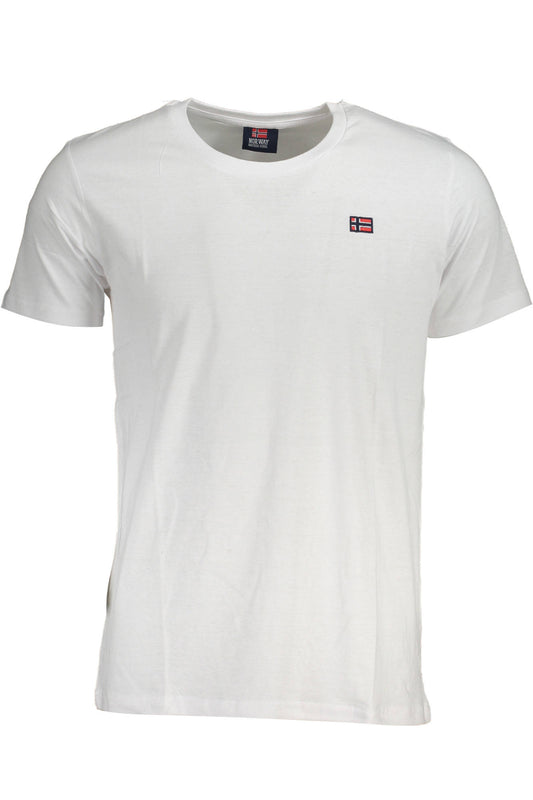 NORWEGEN 1963 HERREN KURZARM T-SHIRT WEISS