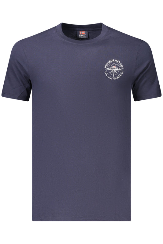 NORWEGEN 1963 HERREN KURZARM T-SHIRT BLAU