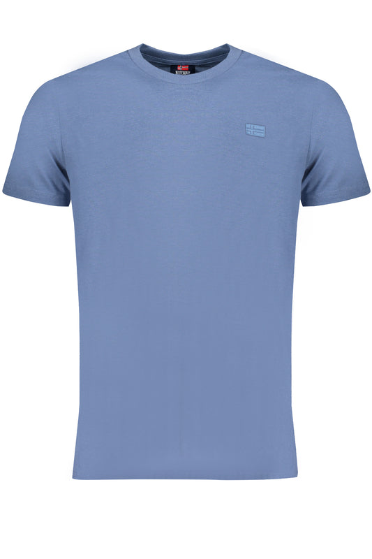 NORWEGEN 1963 HERREN-KURZARM-T-SHIRT BLAU