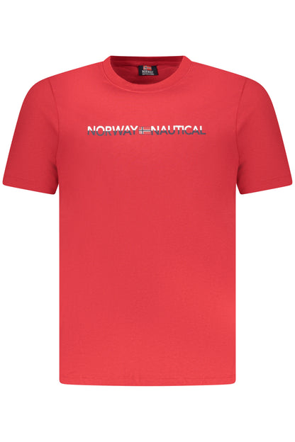 NORWEGEN 1963 HERREN KURZARM T-SHIRT ROT