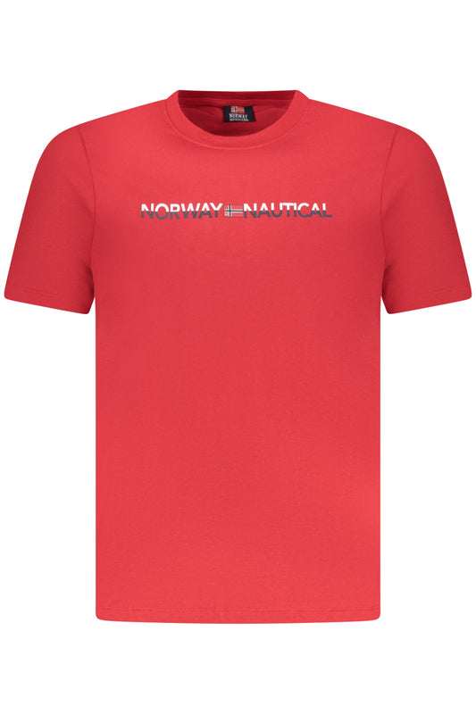 NORWEGEN 1963 HERREN KURZARM T-SHIRT ROT