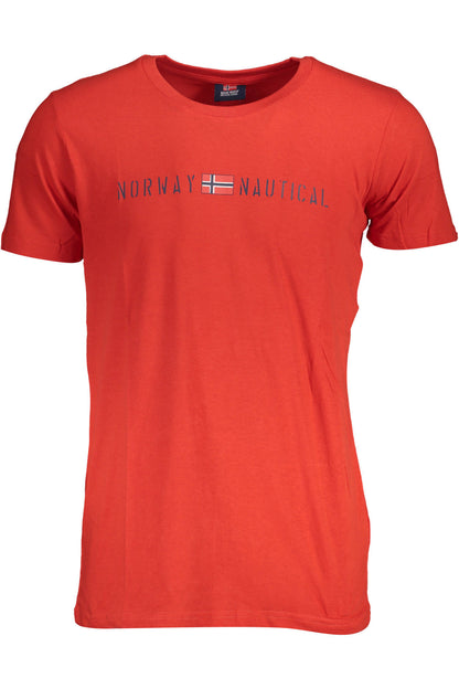 NORWEGEN 1963 HERREN KURZARM T-SHIRT ROT