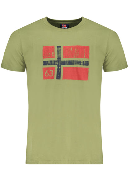NORWEGEN 1963 GRÜNES KURZARM-T-SHIRT FÜR HERREN