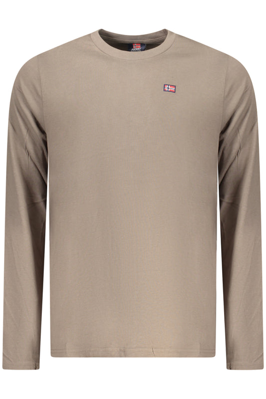 NORWEGEN 1963 HERREN LANGARM T-SHIRT BRAUN