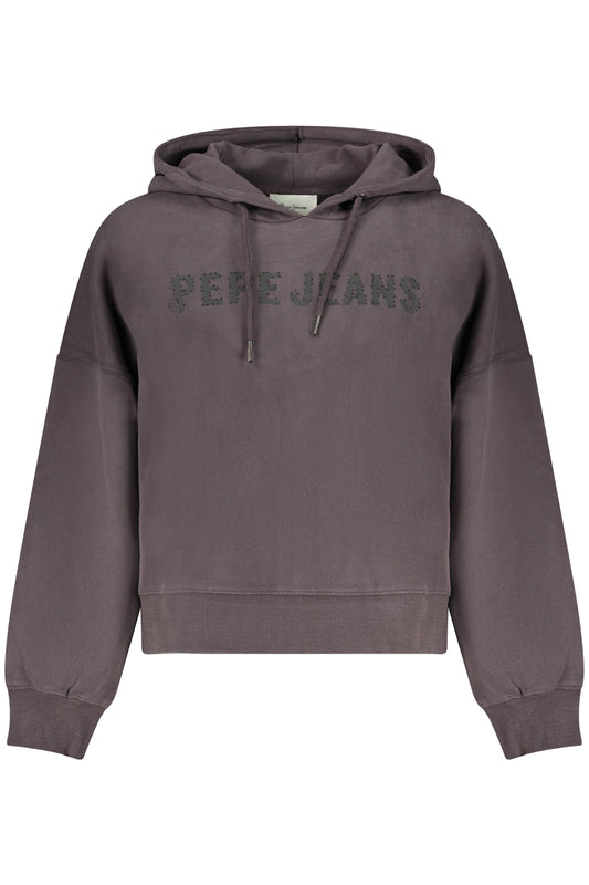 PEPE JEANS DAMEN SCHWARZES SWEATSHIRT MIT REISSVERSCHLUSS