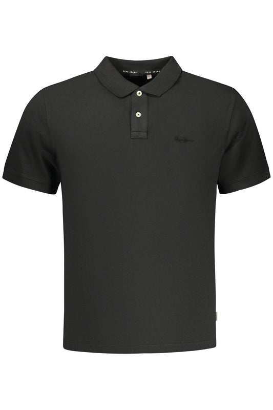 PEPE JEANS Herren-Poloshirt mit kurzen Ärmeln, Schwarz