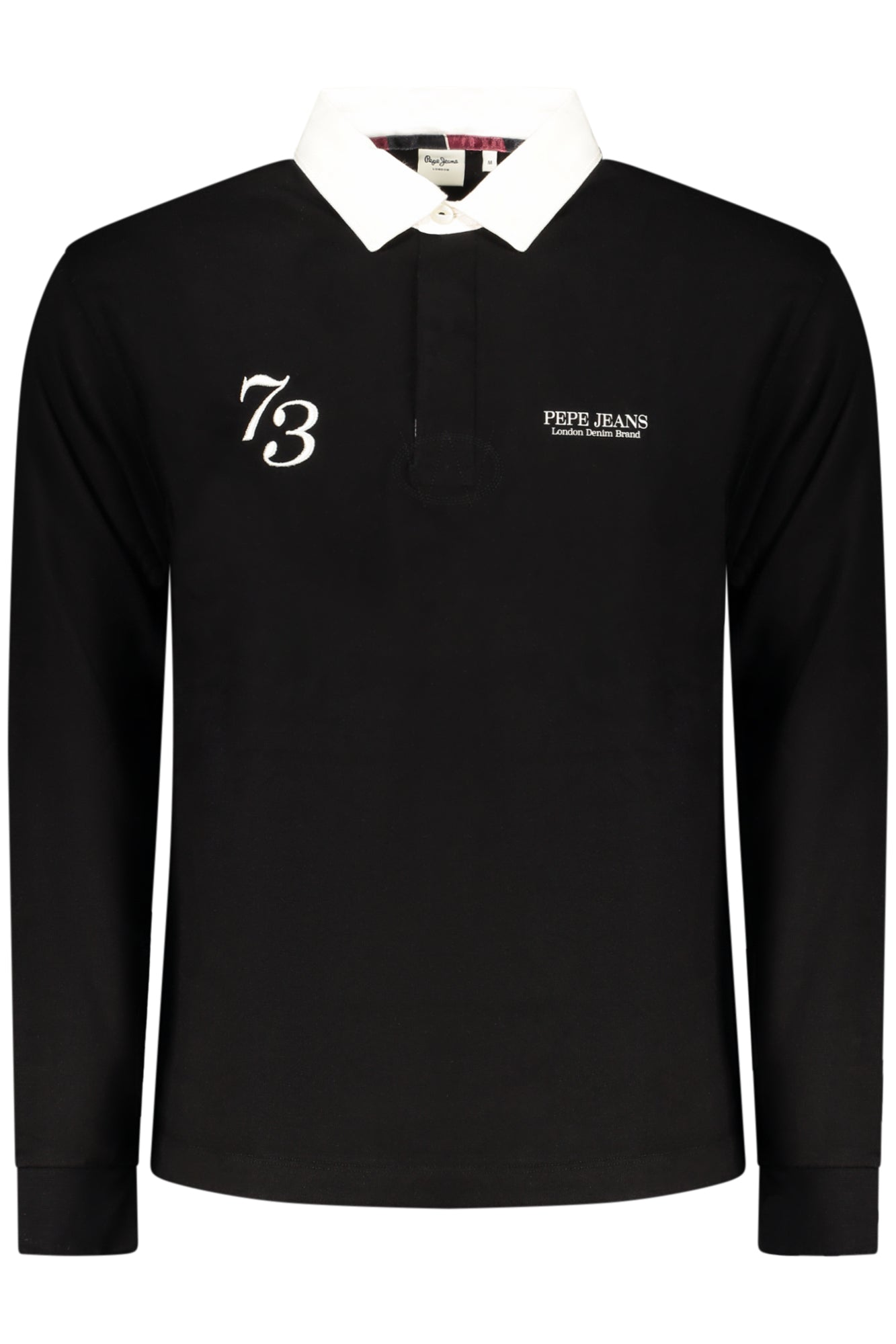 PEPE JEANS Herren-Poloshirt, langärmelig, schwarz