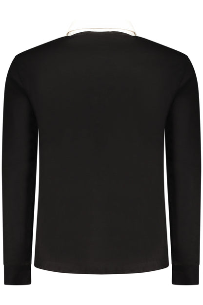 PEPE JEANS Herren-Poloshirt, langärmelig, schwarz