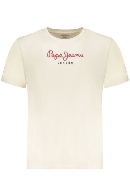 PEPE JEANS Herren-T-Shirt mit kurzen Ärmeln, Beige