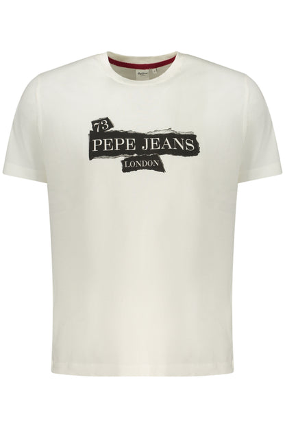 PEPE JEANS Herren Kurzarm-T-Shirt Weiß