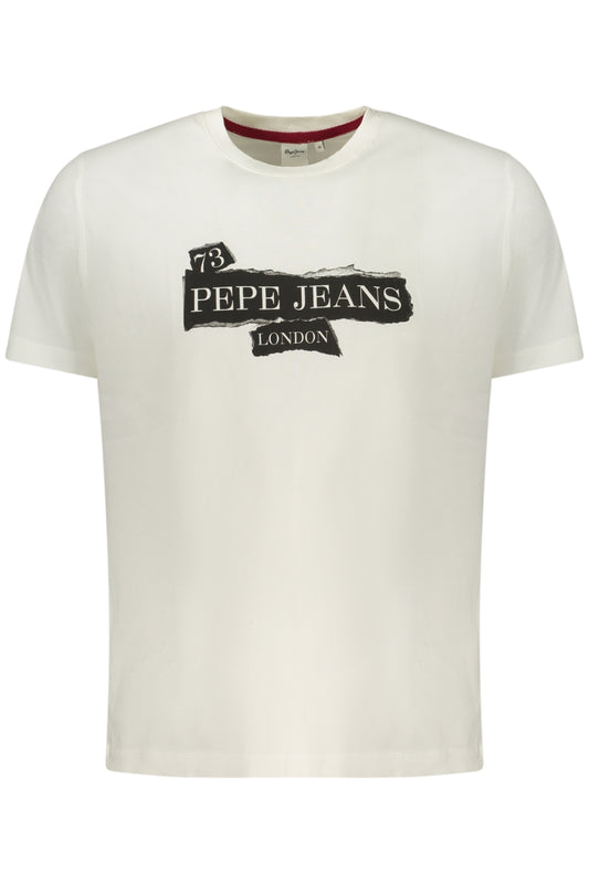 PEPE JEANS Herren Kurzarm-T-Shirt Weiß