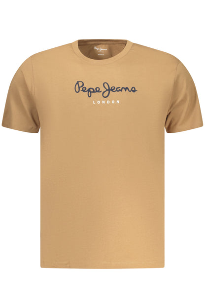PEPE JEANS Herren-T-Shirt mit kurzen Ärmeln, BRAUN
