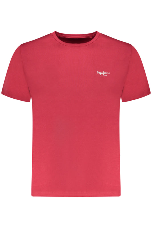 PEPE JEANS Herren-T-Shirt mit kurzen Ärmeln, Rot