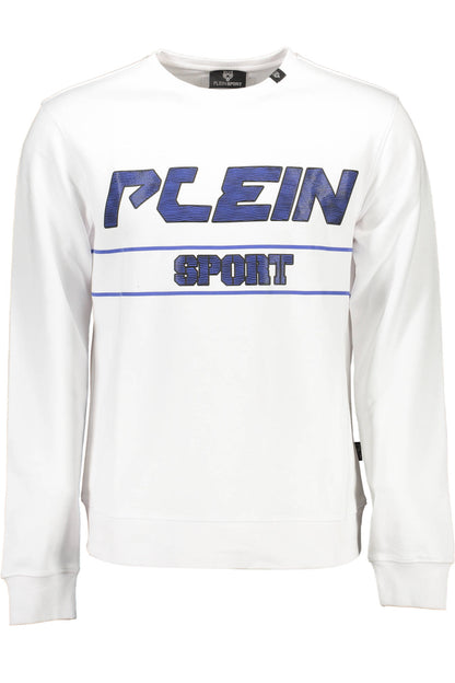 PLEIN SPORT HERREN-SWEATSHIRT MIT ZIP WEISS