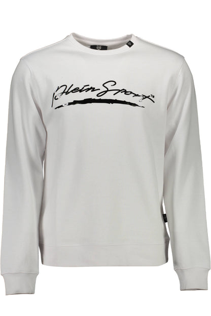 PLEIN SPORT HERREN-SWEATSHIRT MIT ZIP WEISS