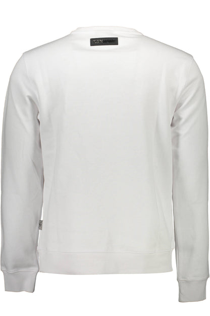 PLEIN SPORT HERREN-SWEATSHIRT MIT ZIP WEISS