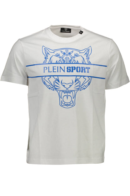 PLEIN SPORT WEISSES KURZARM-T-SHIRT FÜR HERREN