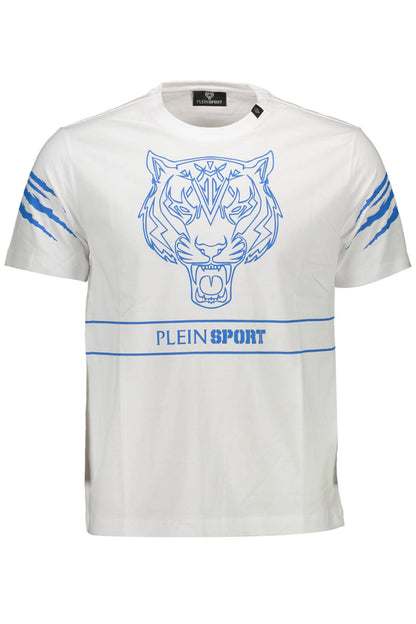PLEIN SPORT KURZARM-T-SHIRT HERREN WEISS